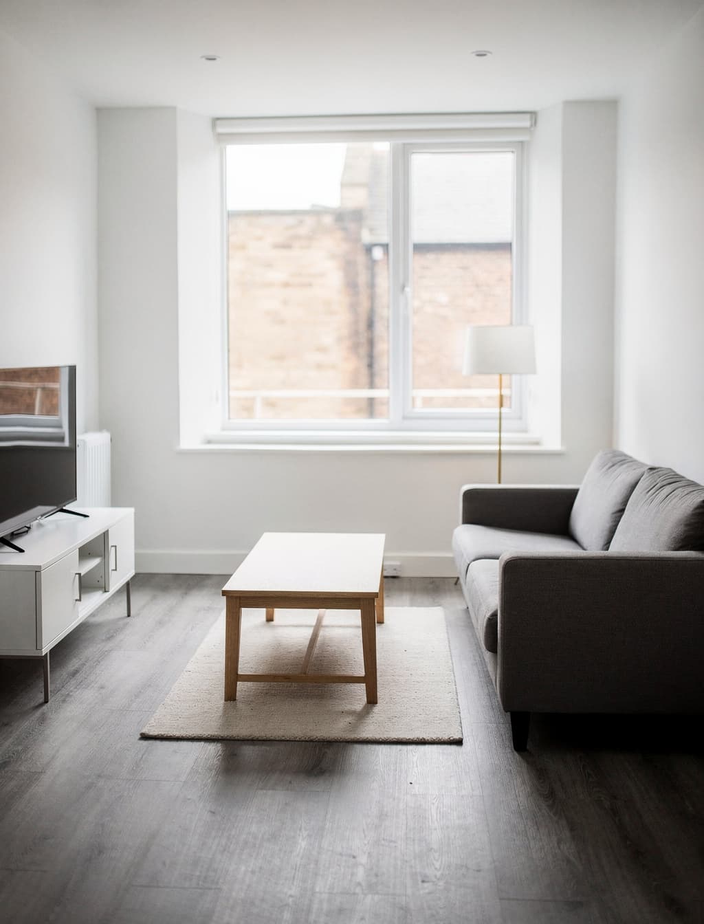 Freshly refurbished rental living room